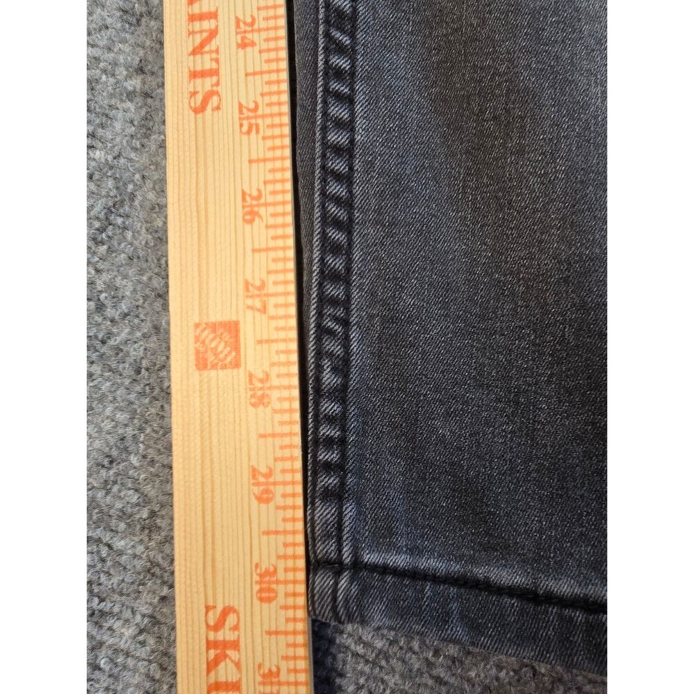 Seven7 Skinny Jeans Womens 12 Gray Floral Embroidered Minimalist Denim - Picture 7 of 8
